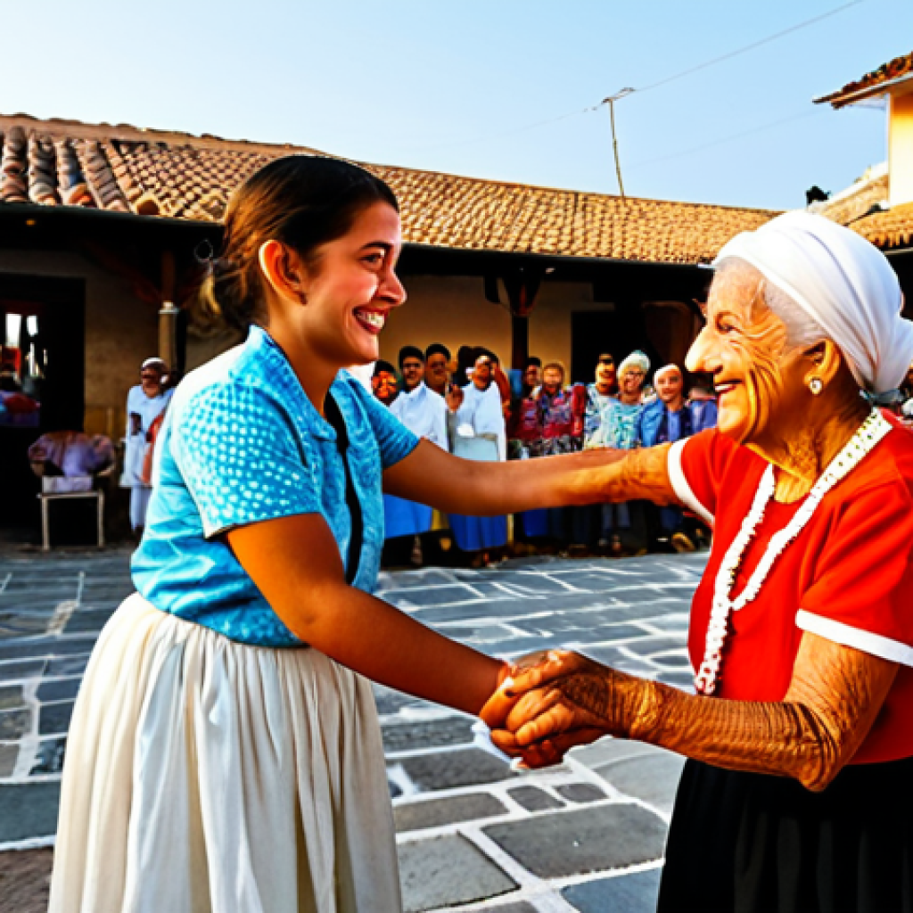 키프로스의 여름 축제 - **Prompt:** A heartwarming and authentic scene at a lively summer festival in a charming, stone-pave...