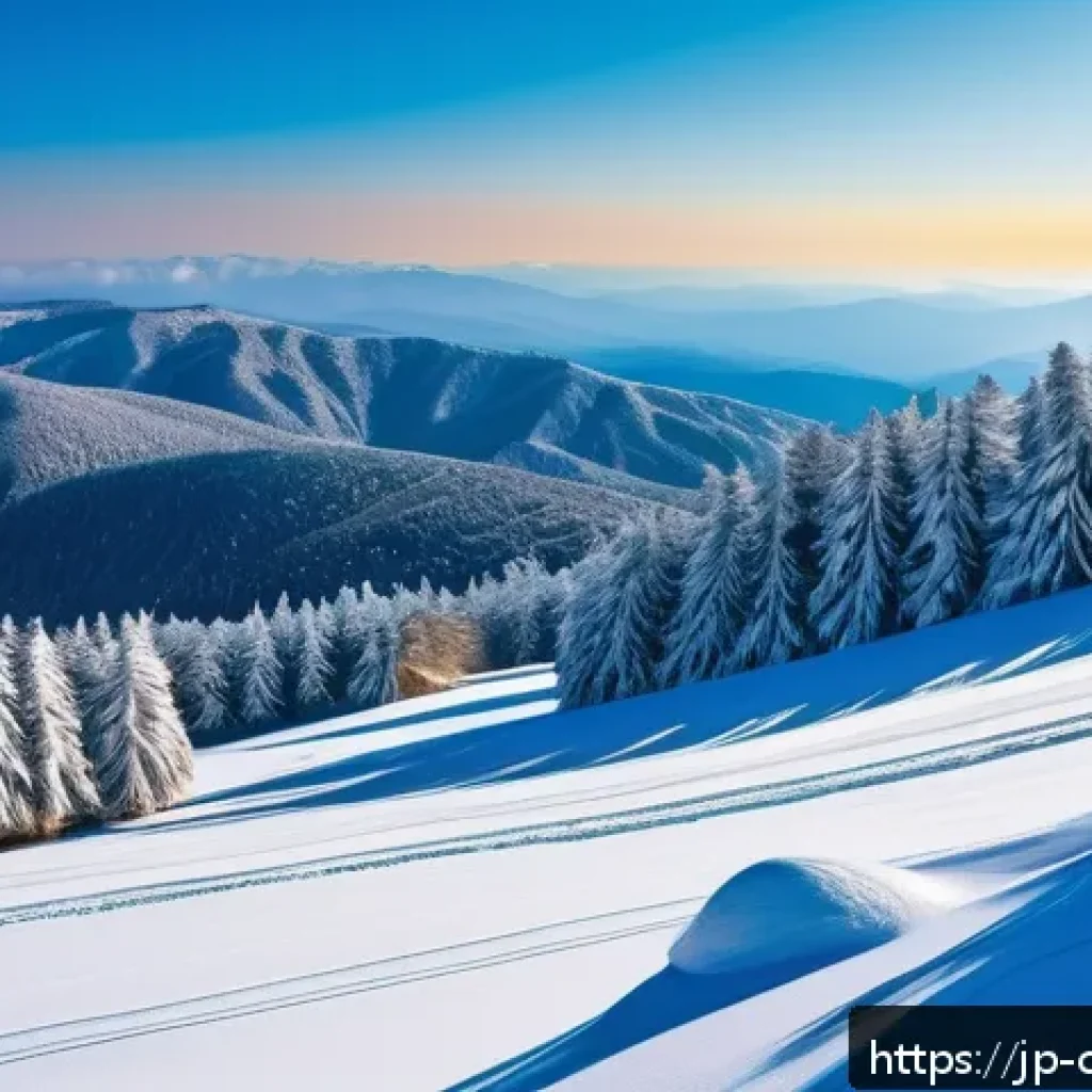 키프로스에서의 겨울 스포츠 - A serene winter landscape of the Troodos Mountains in Cyprus, showcasing snow-covered pine forests u...